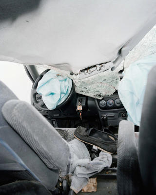 Illustration for article titled These Pictures of a Car After a Car Crash Are Horrifying